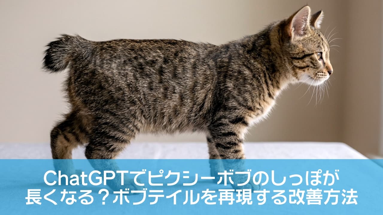 「光の先には何があるのかな？✨短いしっぽとヤマネコみたいな模様がたまらないピクシーボブの子猫です🐈💖 #ピクシーボブ #子猫」Ultra-realistic high-quality photograph of a Pixie-bob kitten standing in profile, looking attentively towards soft window light. The image perfectly captures its distinctive short bobtail, wild brown spotted tabby coat, and focused amber eyes, set against a smooth neutral beige background and light grey fabric. 窓からの柔らかな自然光を見つめるピクシーボブの子猫の横顔。特徴的な短いボブテイルと、ヤマネコのように野生的なブラウンスポッテッドタビーの被毛が鮮明に描写されています。ライトグレーの布地の上にピンと立ち、真剣な琥珀色の瞳と前傾姿勢が、子猫ならではの強い好奇心を感じさせる一枚